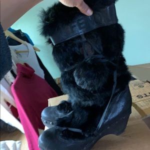Real furr boots by Fendi
